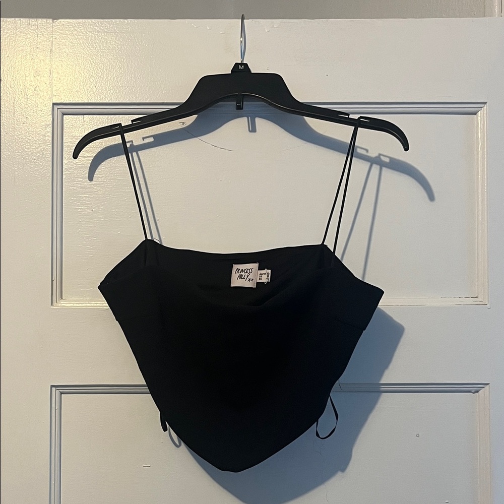 Princess Polly Black Camisole with Spaghetti Straps